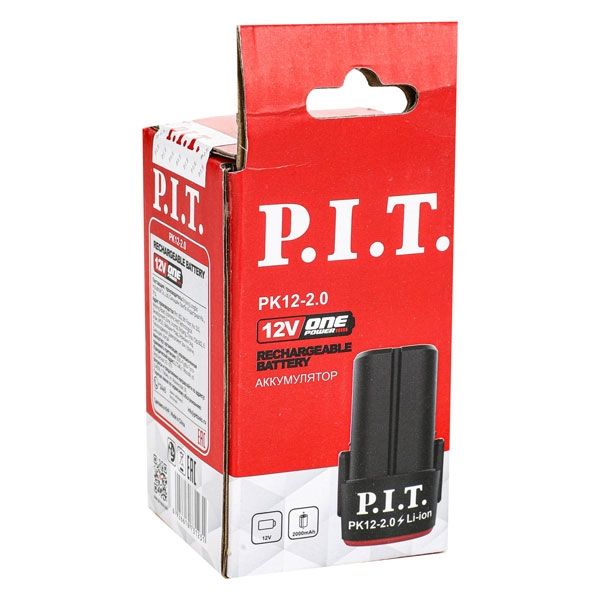Аккумулятор OnePower, 12В, 2,0Ач, Li-Ion, плата, 3 контакта PIT PK12-2,0