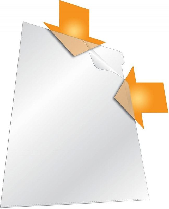 Папка-уголок "Durable", A4, 120 мк, пластик, прозрачный