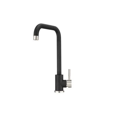 Смеситель для кухни высокий, ST-4033, черный, Granula 108764