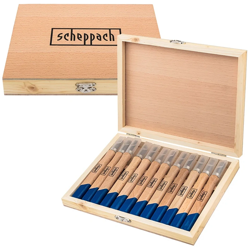 Набор фигурных стамесок 12 пр Scheppach Sch-25530