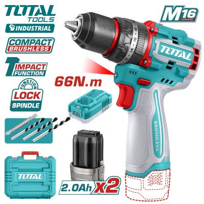 Дрель-шуруповерт ударная TOTAL TIDLI166062