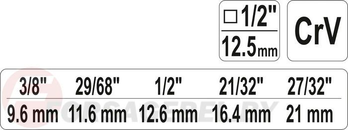 Калибратор FORA для металлопластиковых труб 1/2'' Yato YT-03316