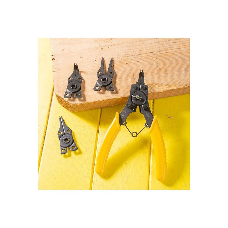 Набор съемников стопорных колец сжим/разжим, прямой/угловой 150 мм 4 пр Deli YS EDL104506