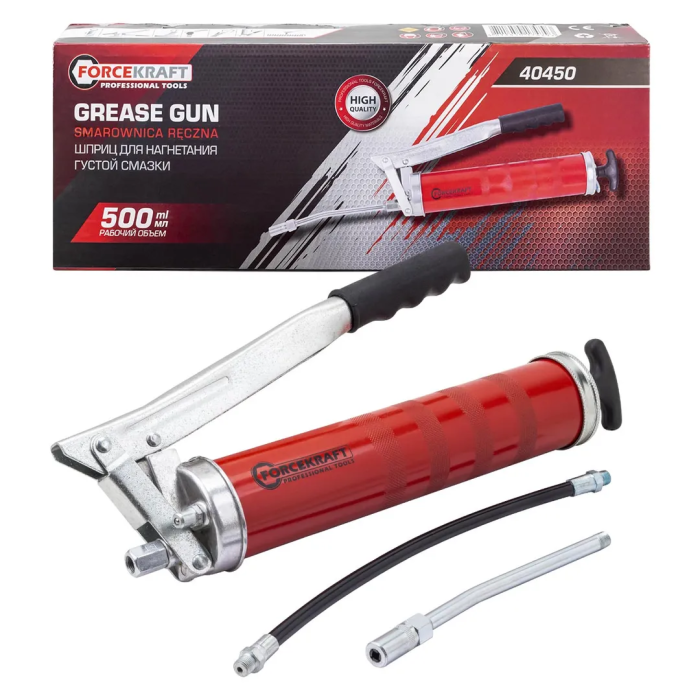 Шприц для нагнетания густой смазки 500 мл ForceKraft FK-40450