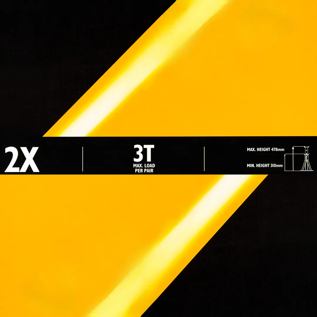 Подставка ремонтная с упорными пятками 3 т, 310-478 мм, 2 шт JCB JCB-TH53013