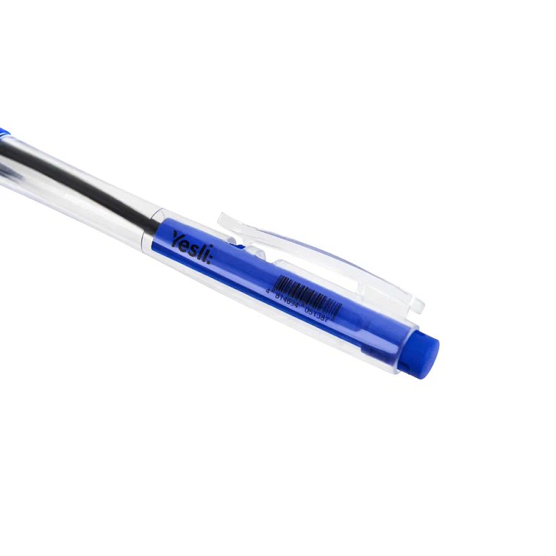 Ручка шариковая автоматическая "Yesli", 0,7 мм, пластик, прозрачный, стерж. синий