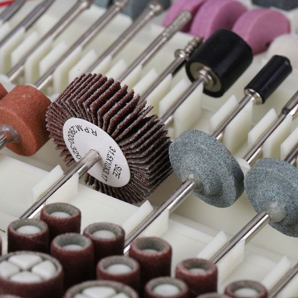 Набор принадлежностей для гравировальных машин, 188 предметов, пластиковый кейс PIT ASET11-0188