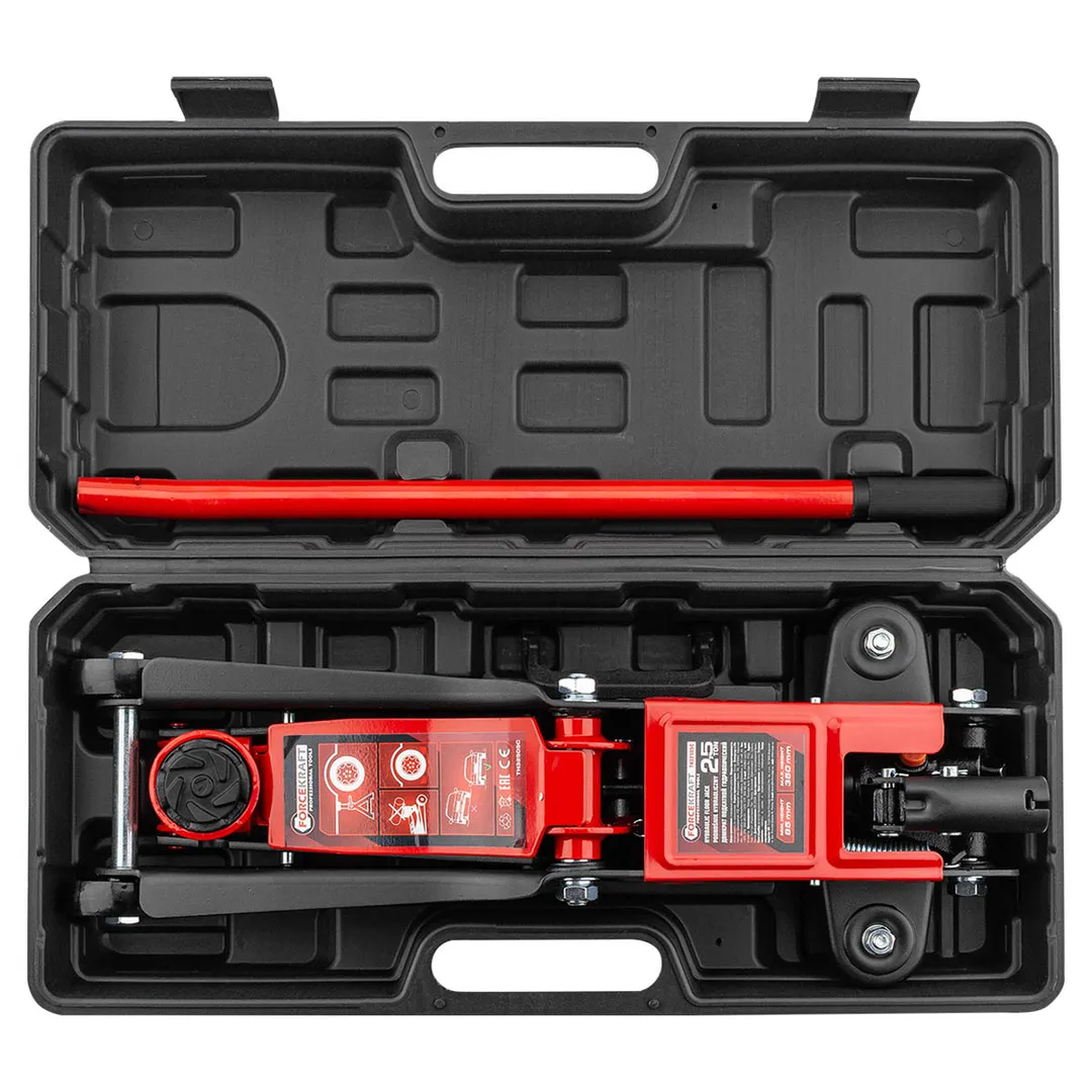 Домкрат подкатной гидравлический 2,5 т, 85-350 мм, низкопрофильный ForceKraft FK-TH32505C