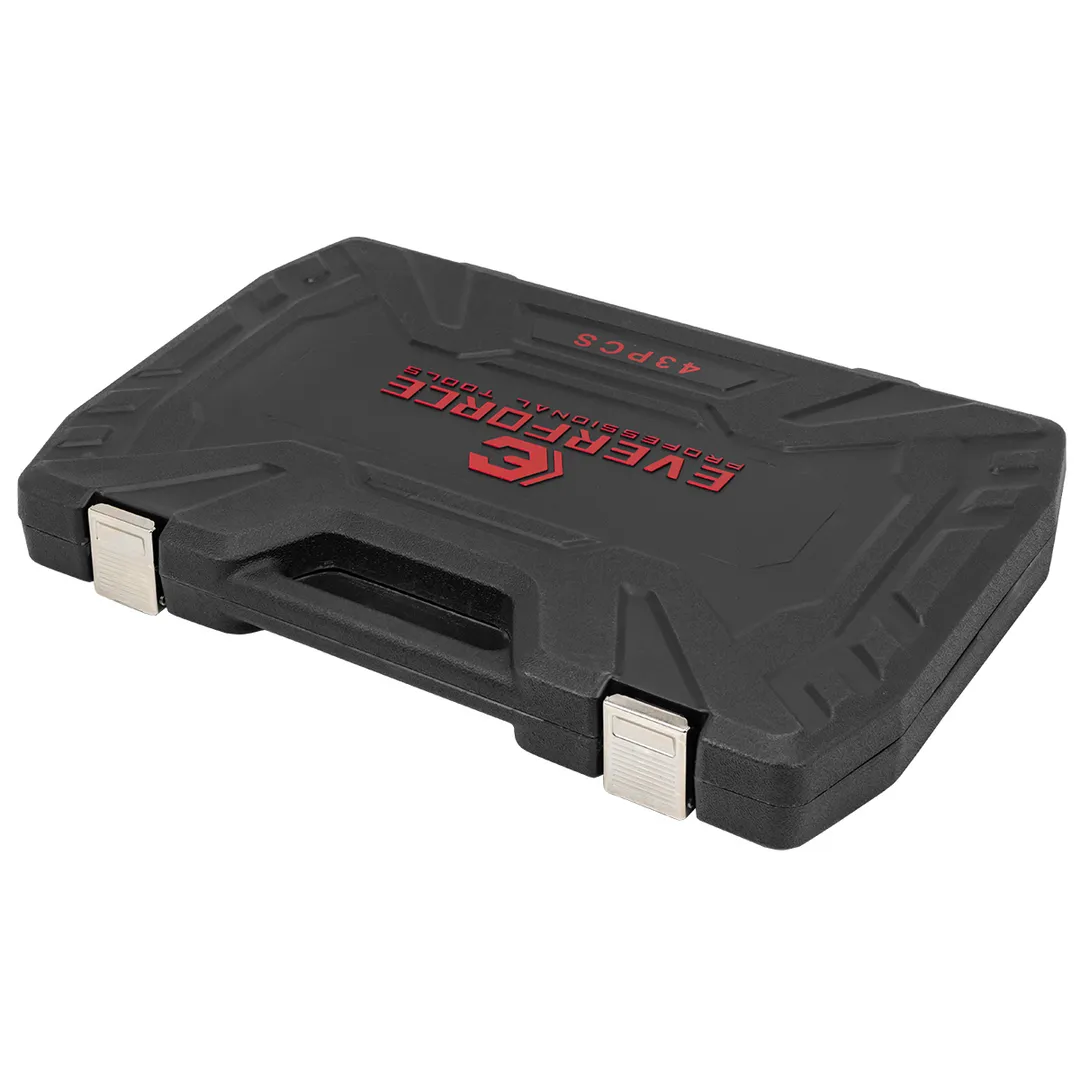 Набор ударных глубоких и коротких головок 8-32 мм 43 пр 1/2'' 6-гр EVERFORCE EF-6431-5MPB