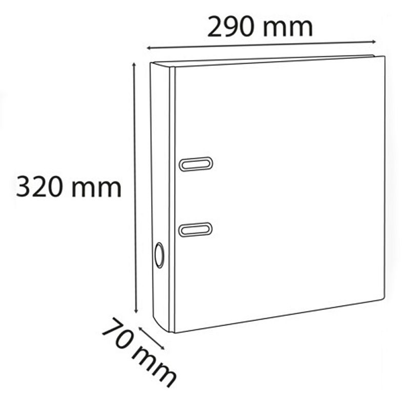 Папка-регистратор "Exacompta", A4, 70 мм, ПВХ, серый