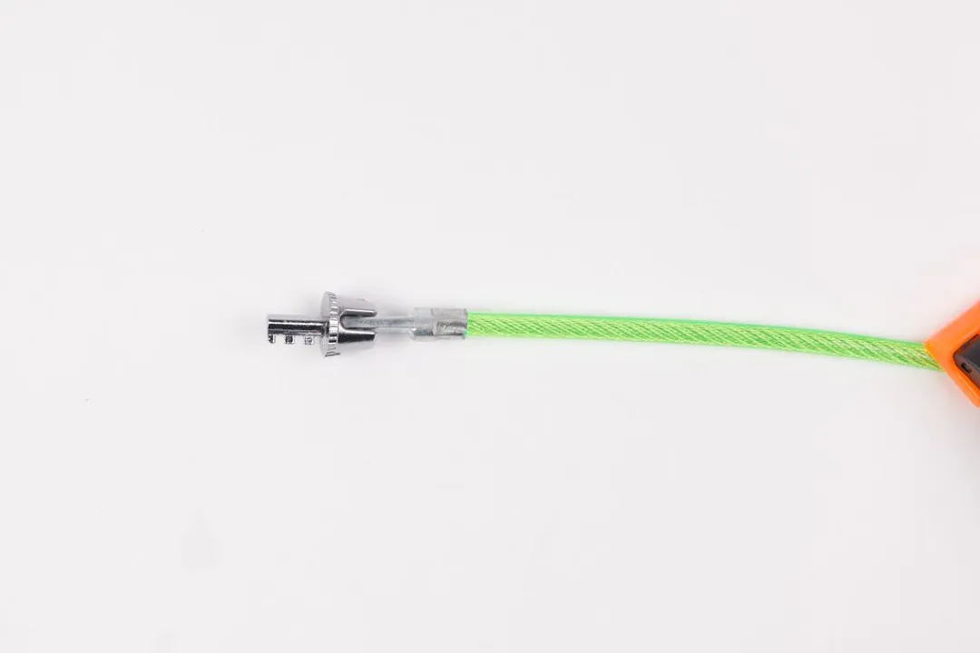 Замок велосипедный кодовый 3-х значный, Ø троса-6 мм, L троса-920 мм Помощник P005K