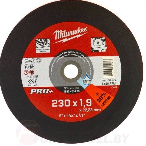 Диск отрезной по металлу SC 230х1,9 мм Milwaukee 4932451490