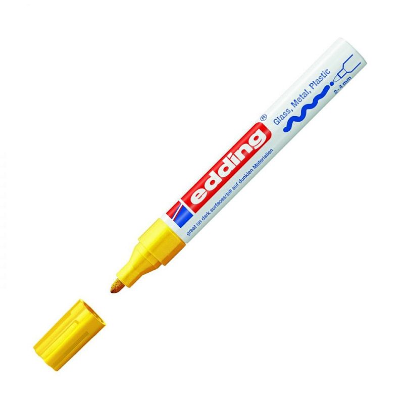 Маркер перманентный на нитрокраске Edding "750", золотистый