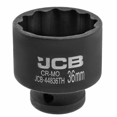 Головка ударная тонкостенная 1/2'', 36 мм (12гр.) JCB JCB-44836TH