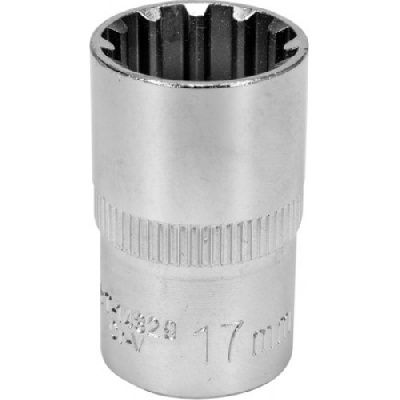 Торцевая головка с универсальным профилем 6-гр. 1/2'' 17 мм. L38 мм. Yato YT-14829