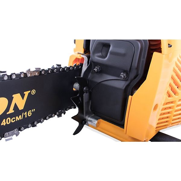 Бензиновая цепная пила, 1,8 кВт, 16"/400 мм, 11500 об/мин + подарок: масло для цепи 1л; свеча; цепь; масло для 2-тактных двигателей 0,1л.