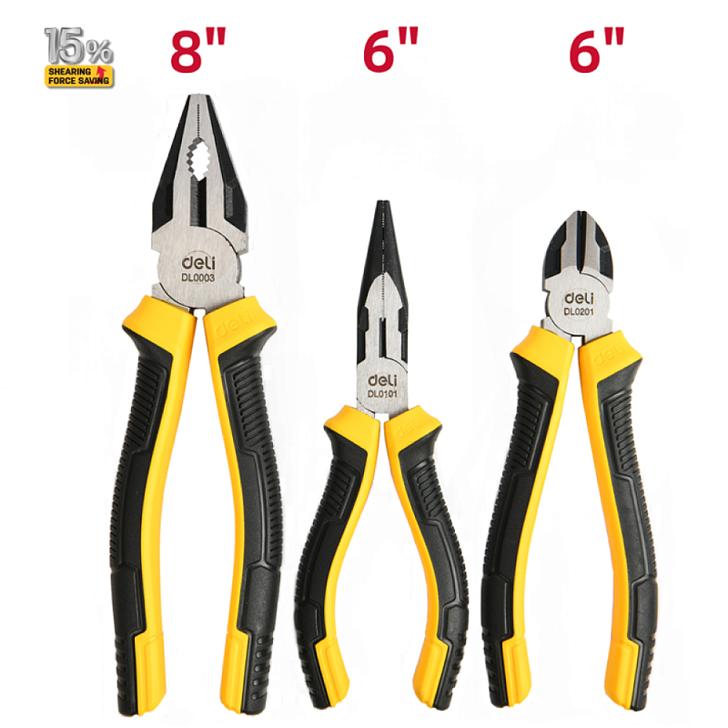 Набор губцевого инструмента Deli YS EDL0003-3, 3 шт.