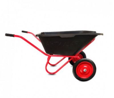 Тачка строительная 110 л 200 кг "Антиудар" 
двухколёсная с пневмоколесом TOR 1023978