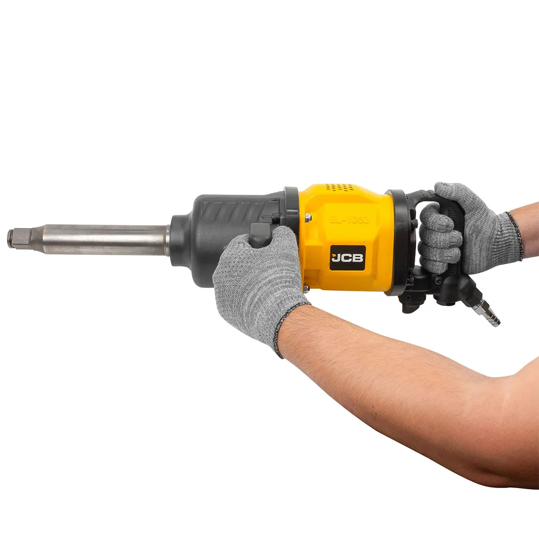 Пневмогайковерт ударный с длинным валом,реверсом и регулировкой усилия 1'' 4000/4200Hм, 2600 об/мин, 750 л/мин JCB JCB-BL-1050