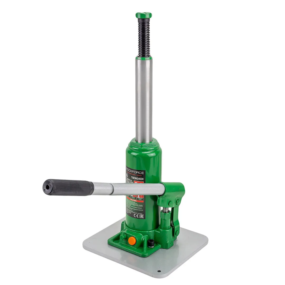 Домкрат бутылочный гидравлический 5,5 т, 215-960 мм, с набором аксессуаров RockForce RF-T90604DX