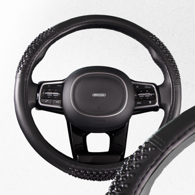 Оплетка экокожа M Comfort- Черная SKYWAY S01102043