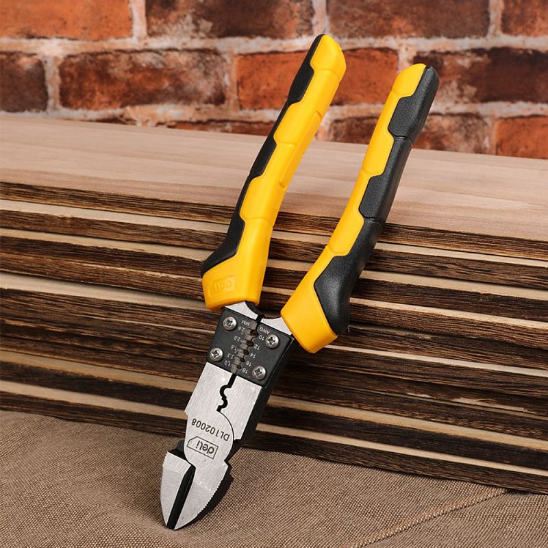 Бокорезы Deli YS EDL102008, 200 мм, желтый, черный