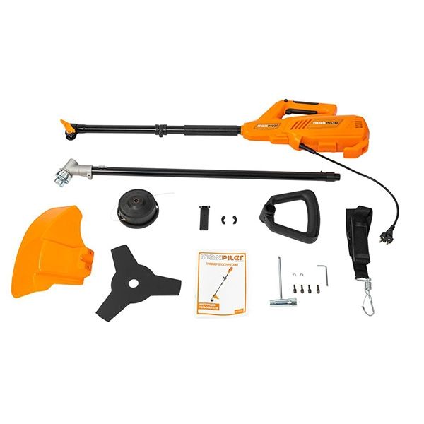 Триммер электрический, 2000 Вт, ширина скоса 380 мм, D-образная рукоятка, разъемная, нож+леска PIT MET-2000B