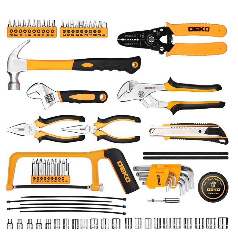 Набор инструментов для дома DKMT168-1 (168шт.) DEKO 083-2051