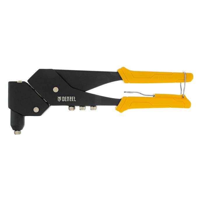 Заклепочник ручной, 285 мм, поворотный, 0-360, заклепки 2,4-3,2-4,0-4,8 мм Denzel 40442