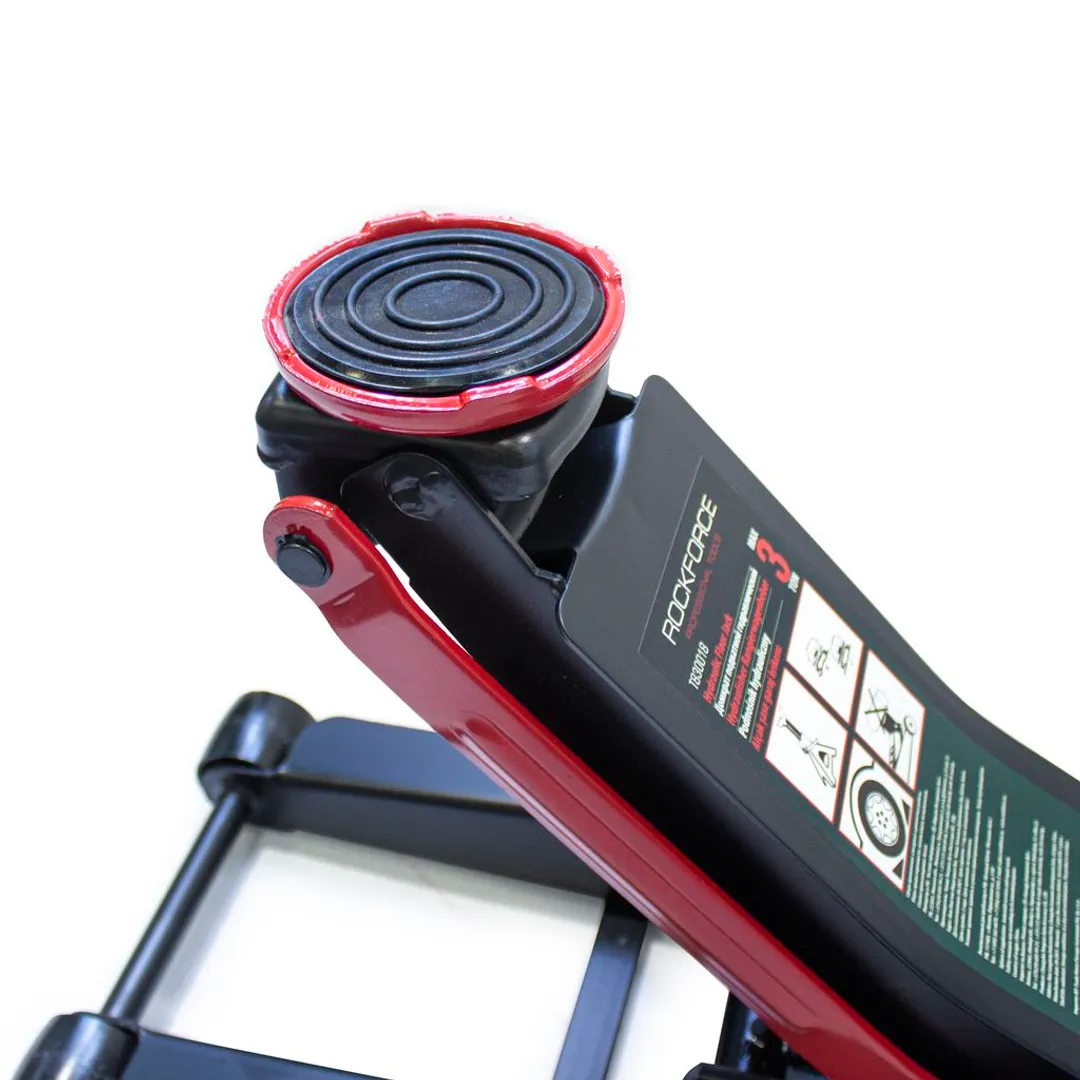 Домкрат подкатной гидравлический 3 т, 75-510 мм, низкопрофильный RockForce RF-T830018