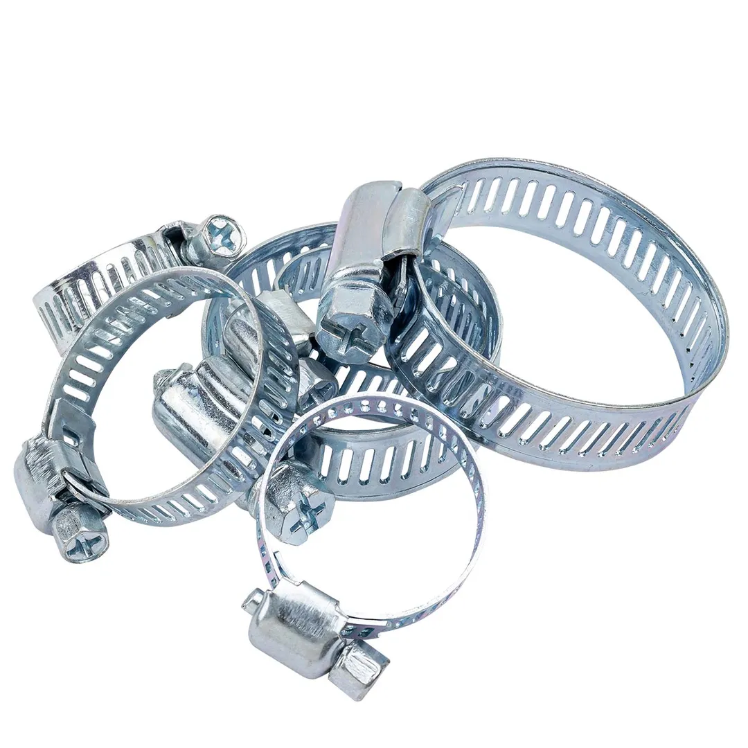 Набор хомутов зажимных червячных металлических от 10-16 мм до 25-40 мм 26 пр RockForce RF-06782