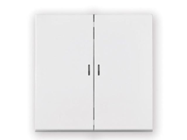 Выключатель 2 клав., cкрытый, узел, 10А со световой индикацией белый, Carre, Bylectrica С5 10-3608