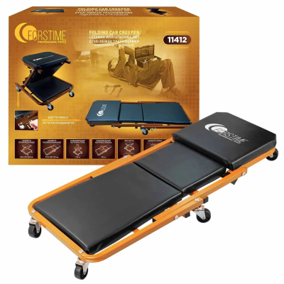 Стул-лежак трансформер подкатной на 6-ти колесах 460х410х360 мм/910х410х120 мм, max нагрузка 150/120кг FORSTIME FT-11412