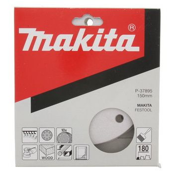 Круг шлифовальный 150 мм круг K180 10 шт Makita P-37895