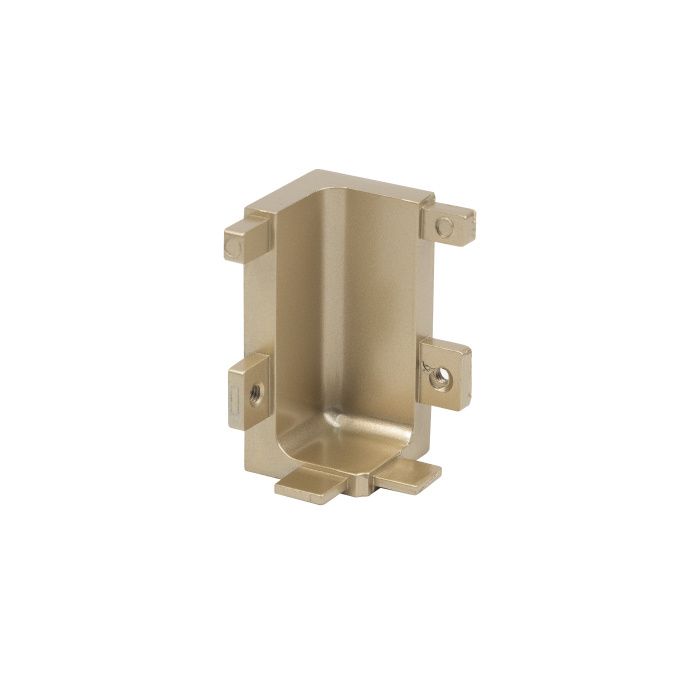 Уголок металлич. внутренний к профилю Gola, L-образный браш золото AKS 95502