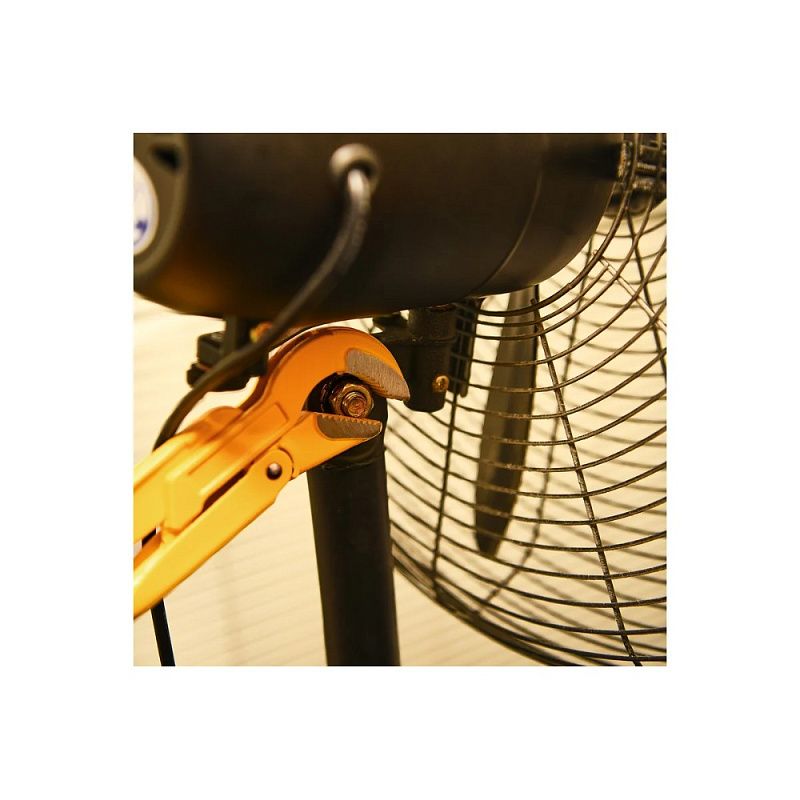 Ключ трубный Deli YS EDL105255 1.5, тип S, расрытие губок 55 мм, желтый