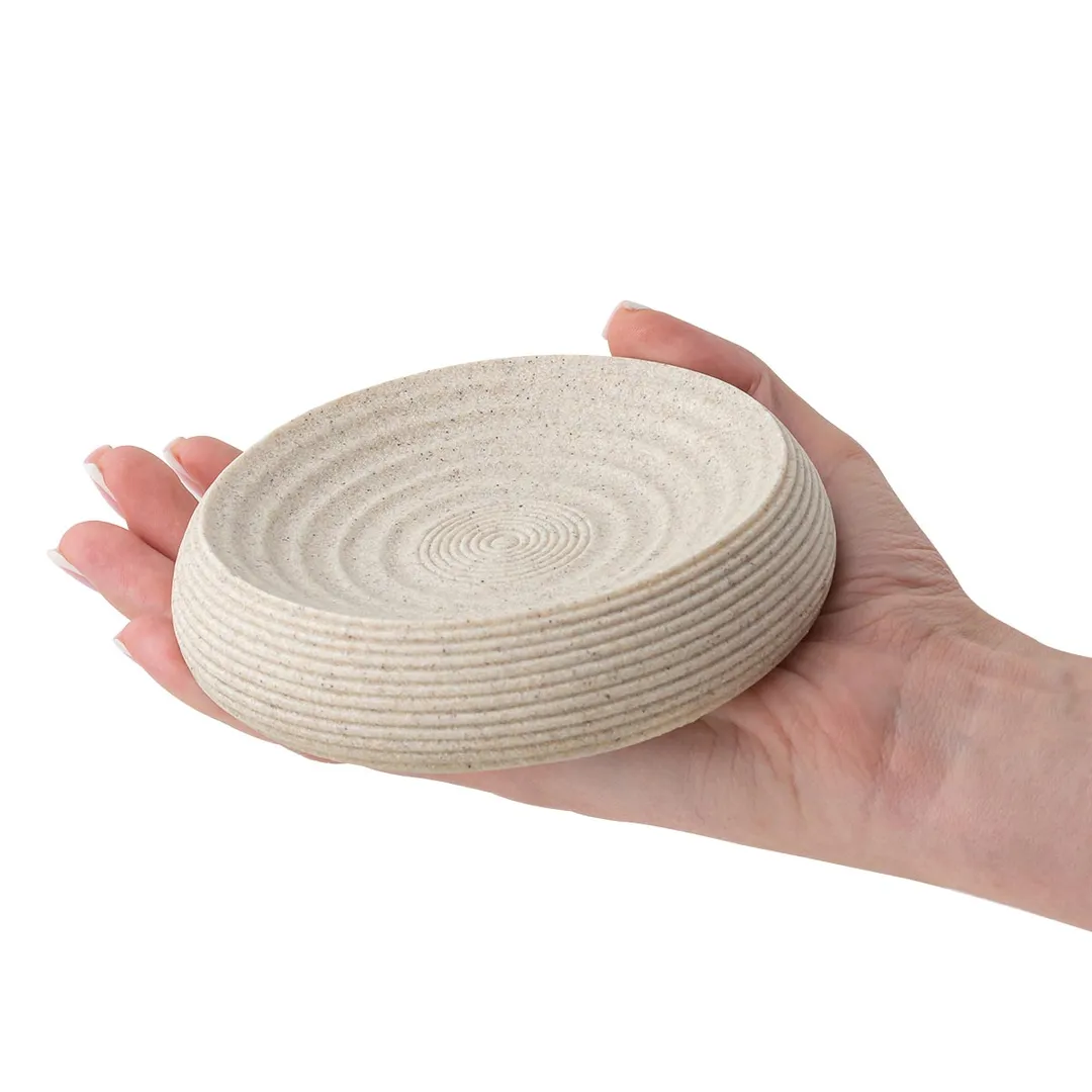 Набор для ванной комнаты 4 пр., мыльница, дозатор для мыла, подставка для зубных щеток, подставка для косметических аксессуаров La and Te beaute LT-BS-7