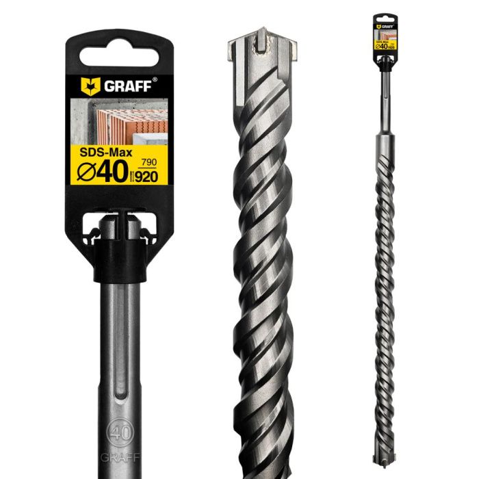 Бур (сверло) по бетону SDS-max GRAFF