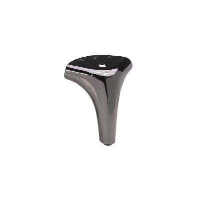 Опора мебельная мет. OLYMPIA h120 угловая черный хром AKS 112849