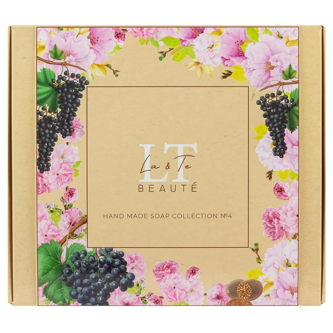 Набор 4, мыло Пряное, Цветы, Виноград La and Te beaute LT-SP4(мыло)
