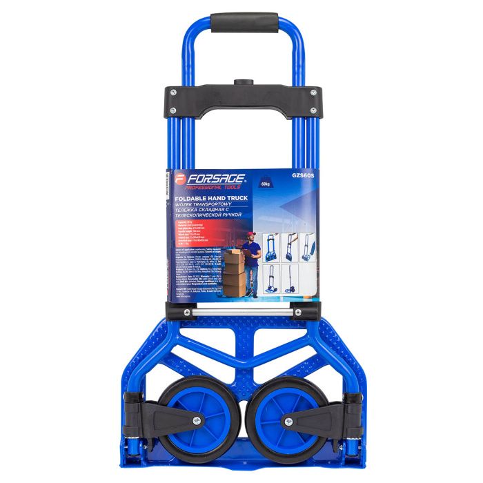Тележка ручная складная с телескопической ручкой г/п 60 кг Forsage F-GZS60S
