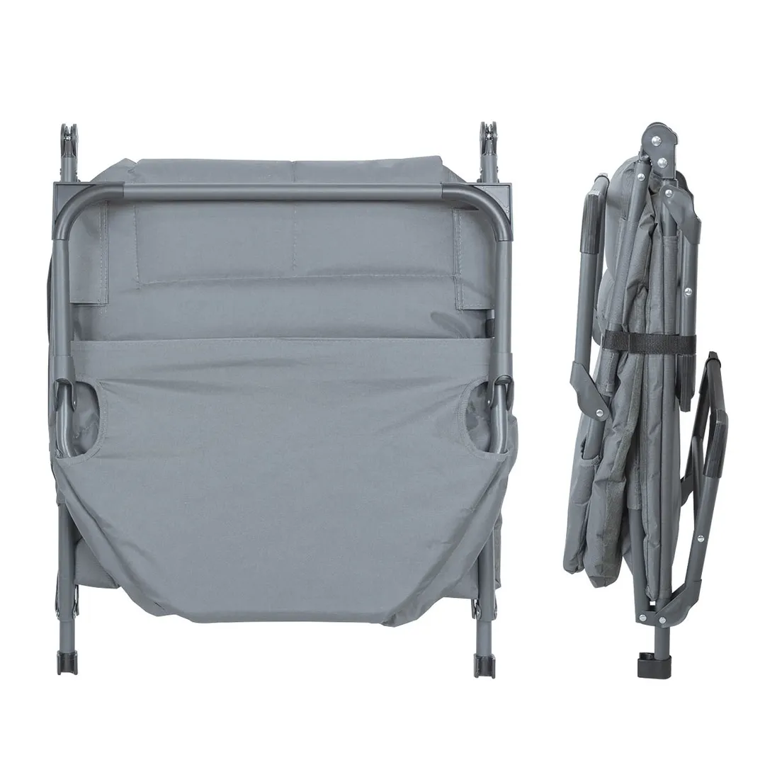 Шезлонг складной, черный WMC TOOLS WMC-FG-HY-8008BL