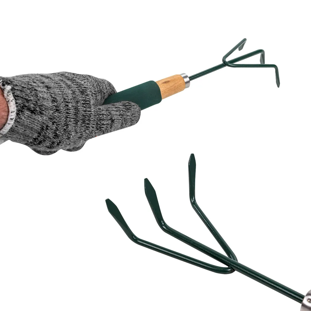 Рыхлитель 3-зубый для почвы с деревянной рукояткой WMC TOOLS WMC-TG2104020-L