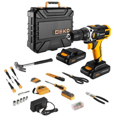 Дрель-шуруповерт аккумуляторная DKCD20FU-Li SET 104 DEKO 063-4178