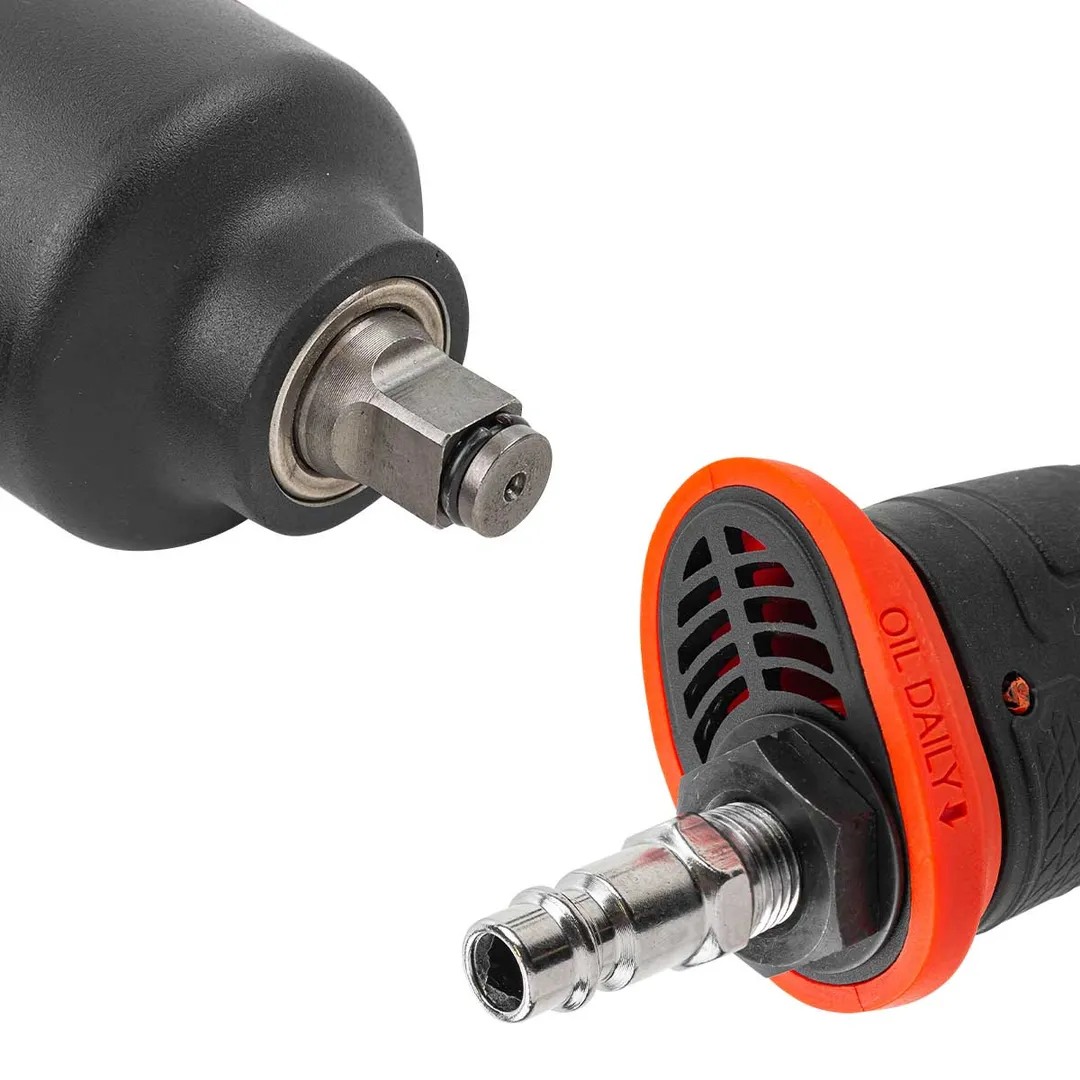 Пневмогайковерт ударный''Twin Hammer' 'с регулировкой 1/2'', 720Hм, 7500об/мин, 6.3bar, 236л/мин, штуцер 1/4'' ForceKraft FK-RT-5270