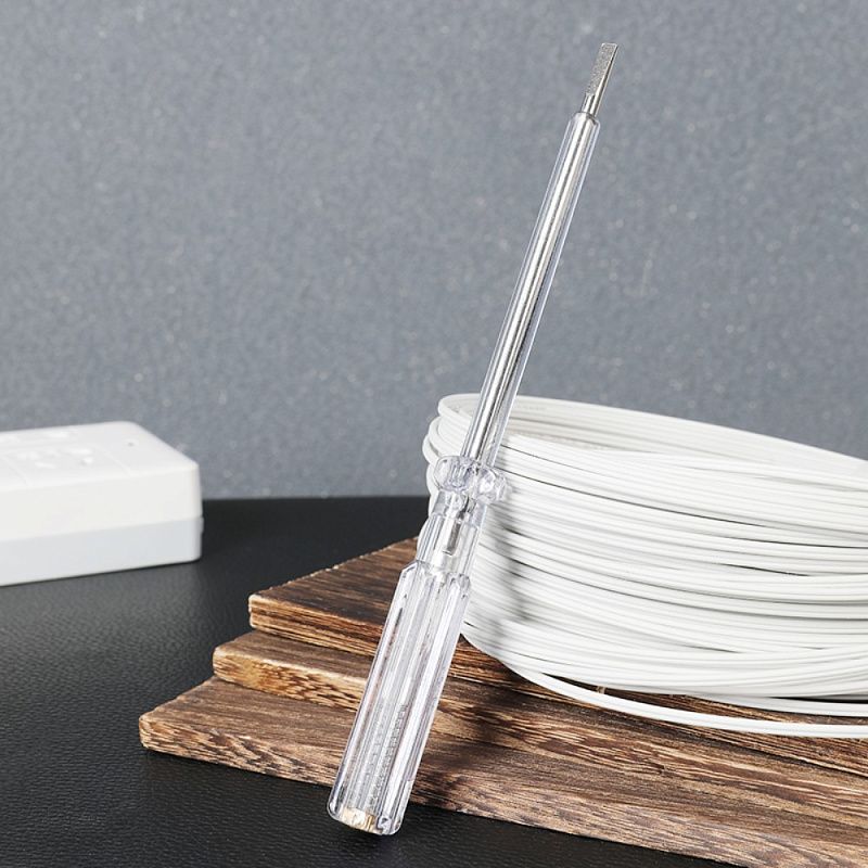 Индикаторная отвертка-тестер Deli YS EDL8004, 24 -250 В, светодиодная, прозрачный