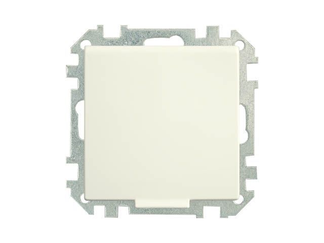 Розетка 1-ая (скрытая, с/з, с крышкой, з/ш) бежевая, Стиль, Bylectrica РС16-536 бежевый