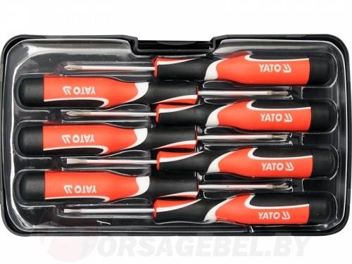 Набор отверток для точных работ +, -, Т5-Т7 L50 мм 7 пр. Yato YT-25863
