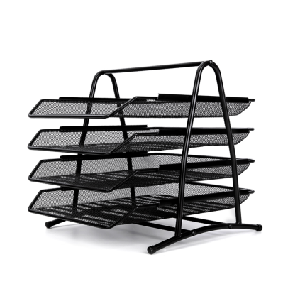 Модуль горизонтальный "Deli" на 4 лотка, черная сетка