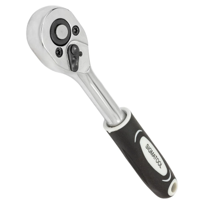 Трещотка реверсивная с резиновой ручкой 1/4'' 24 зуба SIGMATOOL Sigmatool-80229